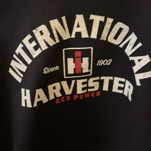 International Harvester black hooded sweatshirt - Picture 2 of 4